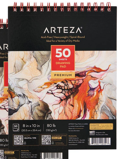 Arteza® Drawing Pad 8" x 10" - 50 Sheets