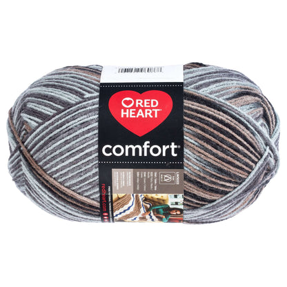 Red Heart Comfort Yarn - Gravel Print