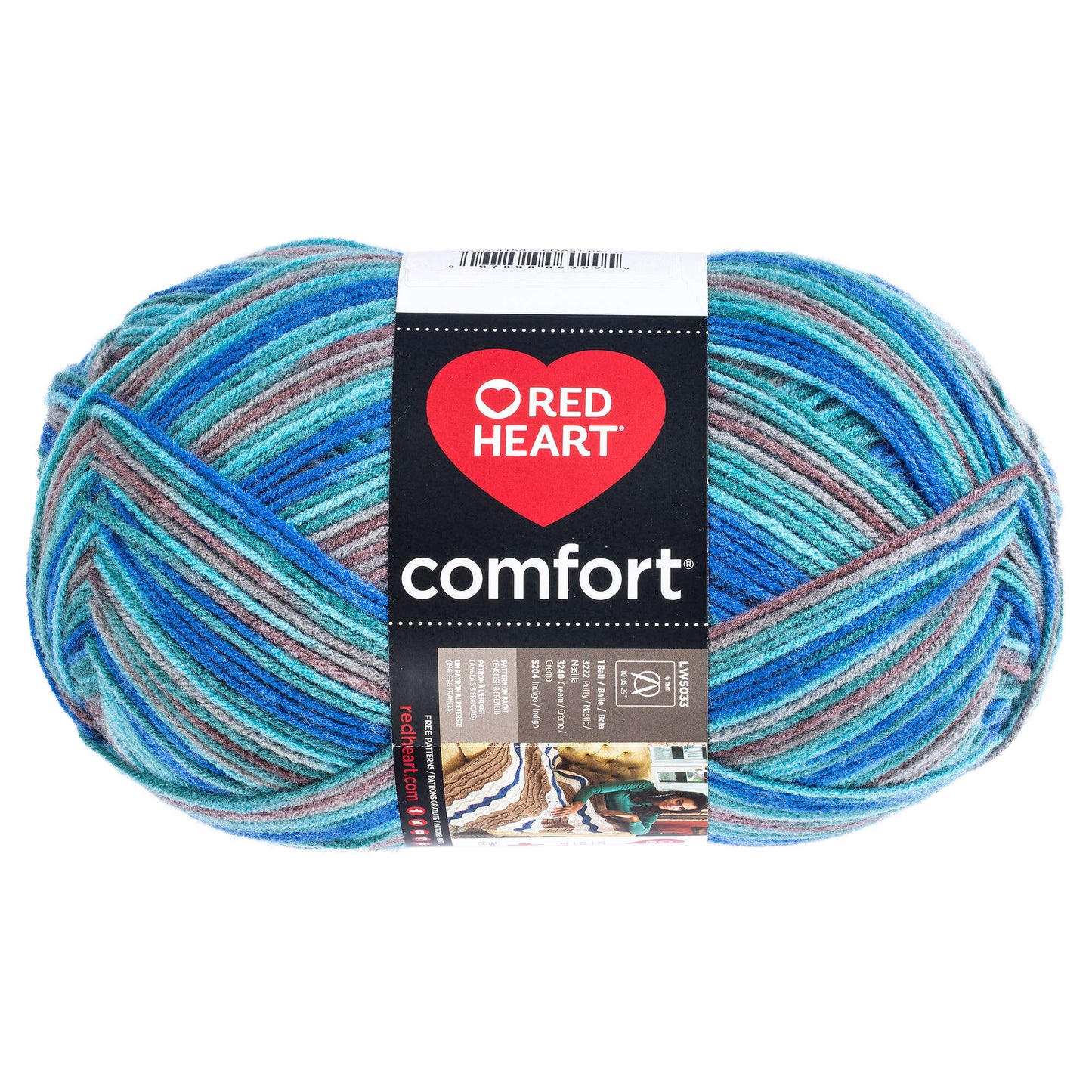Red Heart Comfort Yarn - Coast Print
