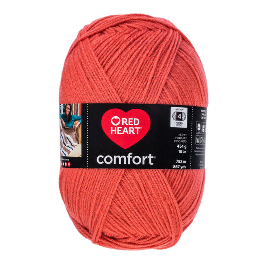 Red Heart Comfort Yarn Skein - Coral 16oz