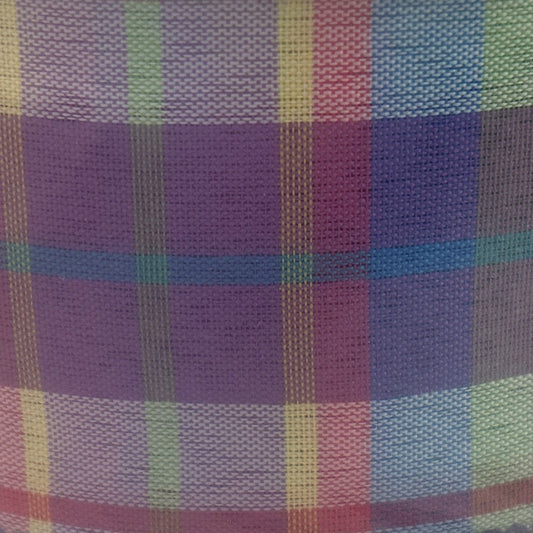 Plaid Purple Pink Teal White - 2.5” x 50 yds - Wire Edged Premium Ribbon