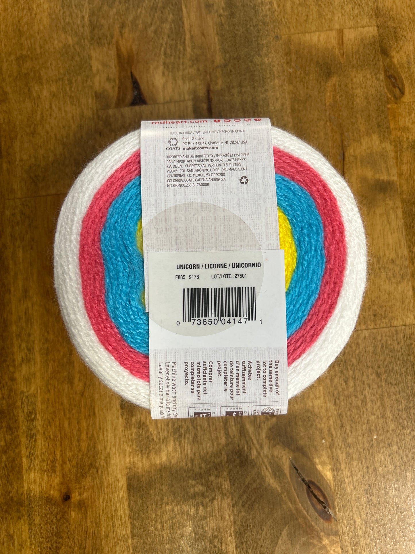 Unicorn Amigurumi Yarn & Pattern - Red Heart