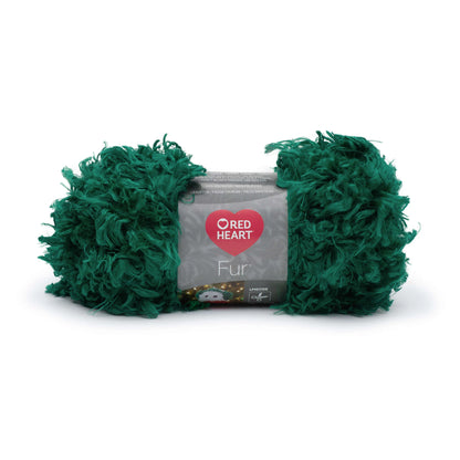 Red Heart Fur Yarn Skein - Pine