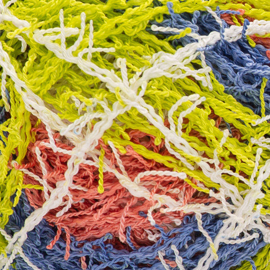 Red Heart Scrubby Stripes Yarn - Citrus Punch