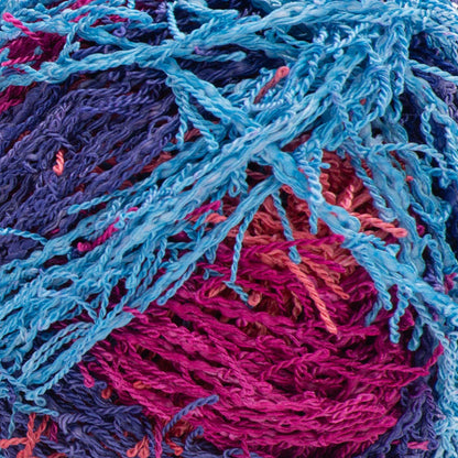 Red Heart Scrubby Stripes Yarn - Berry Crush