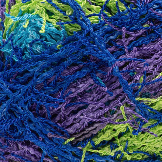 Red Heart Scrubby Stripes Yarn - Atlantis