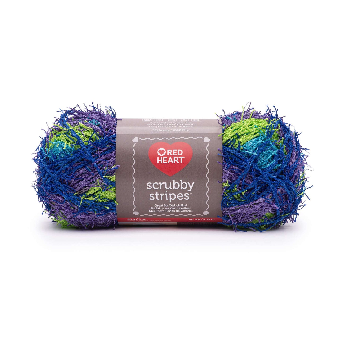 Red Heart Scrubby Stripes Yarn - Atlantis