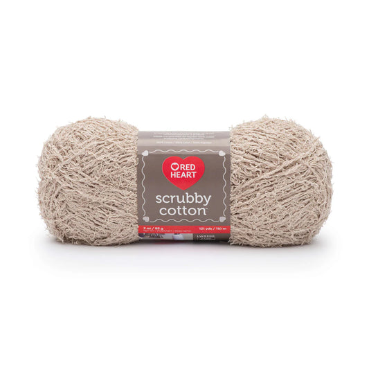 Red Heart Scrubby Cotton Yarn - Tan