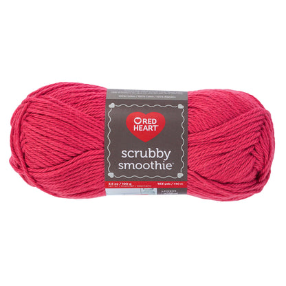 Red Heart Scrubby Smoothie Cotton Yarn - Coral