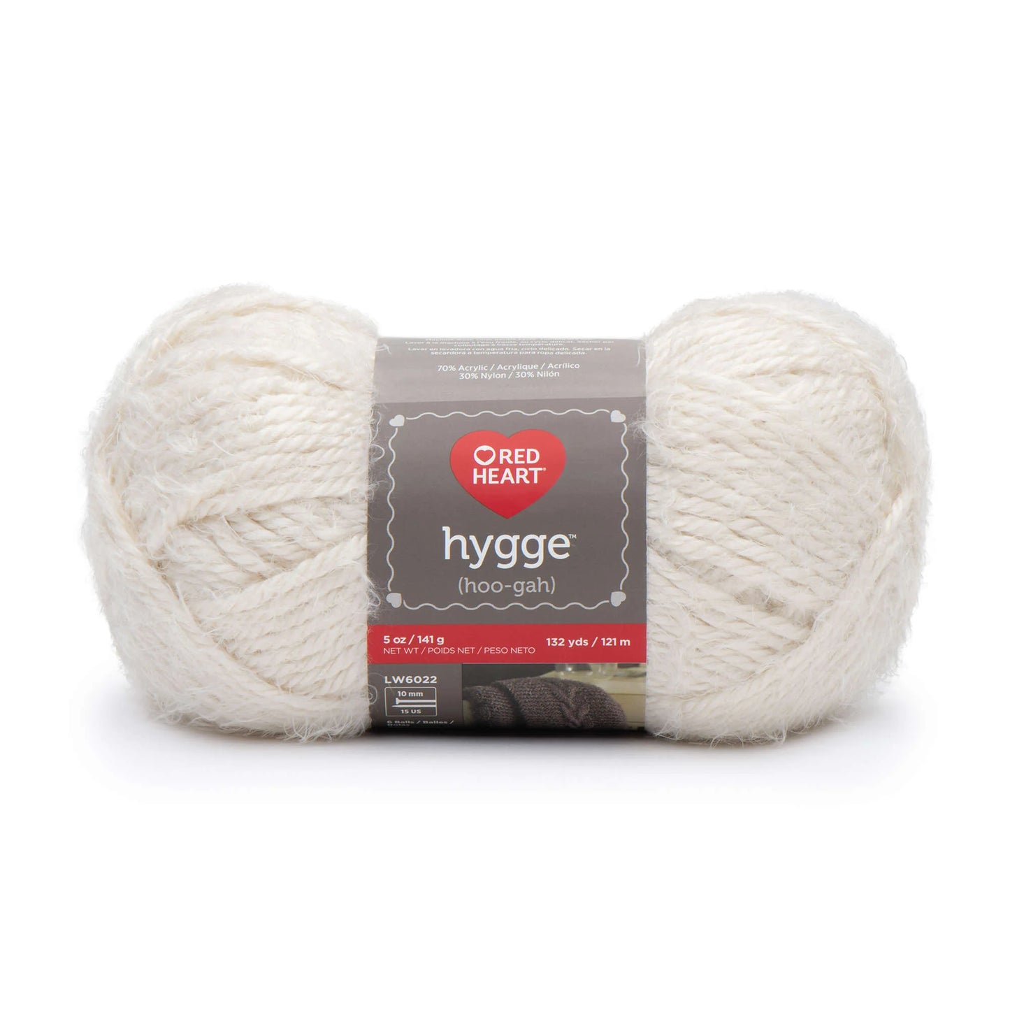 Red Heart Hygge Yarn - Pearl - 5oz