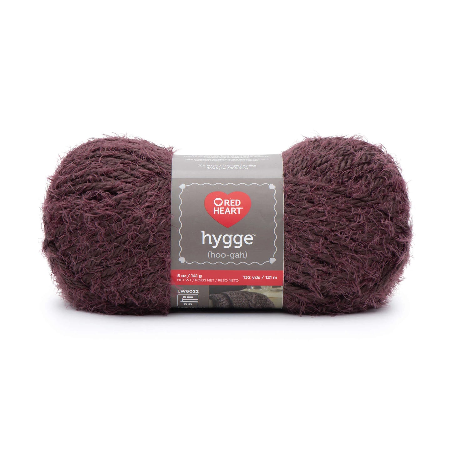 Red Heart Hygge Yarn - Plum Candy - 5oz