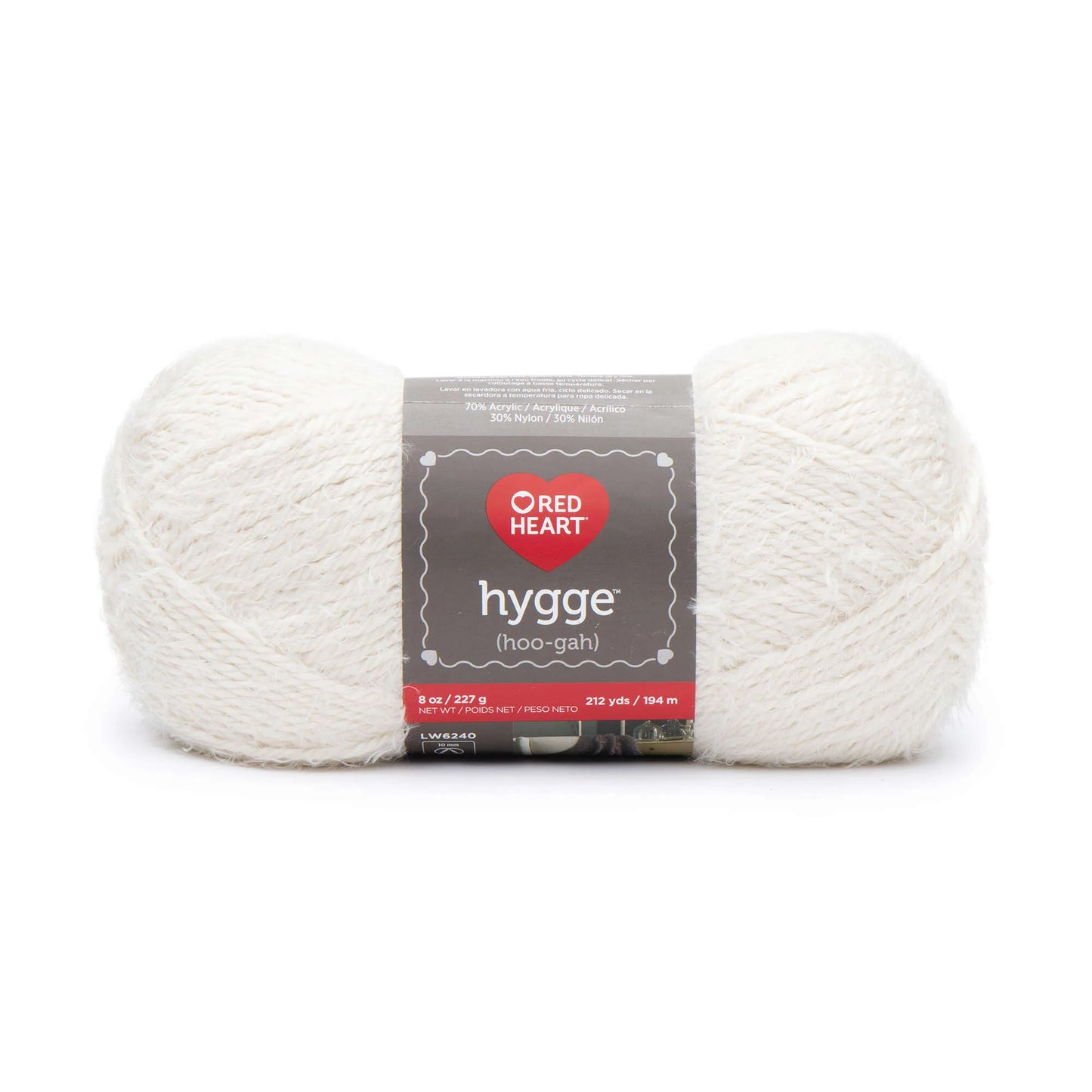 Red Heart Hygge Yarn - Pearl - 8oz