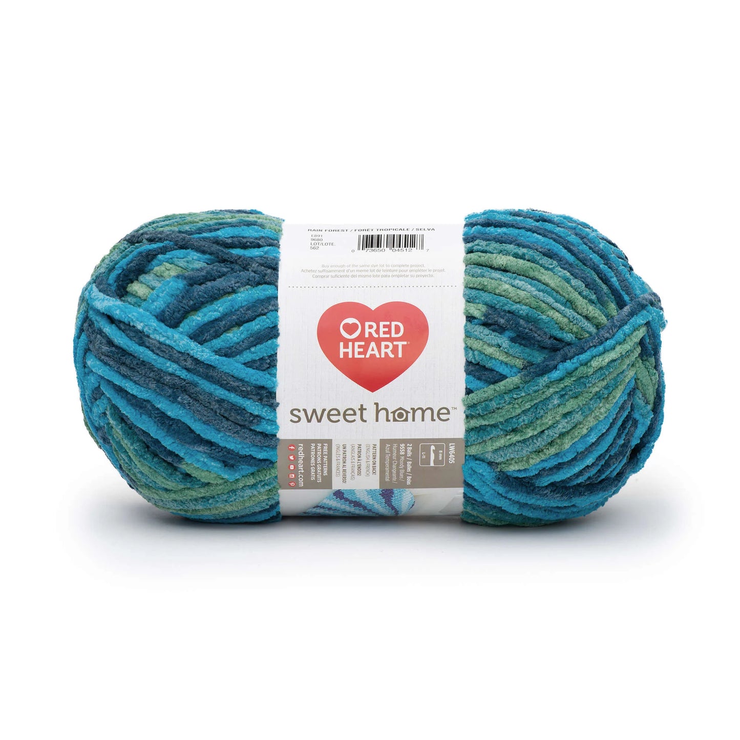 Red Heart Sweet Home Blanket Yarn - Rain Forest 300g