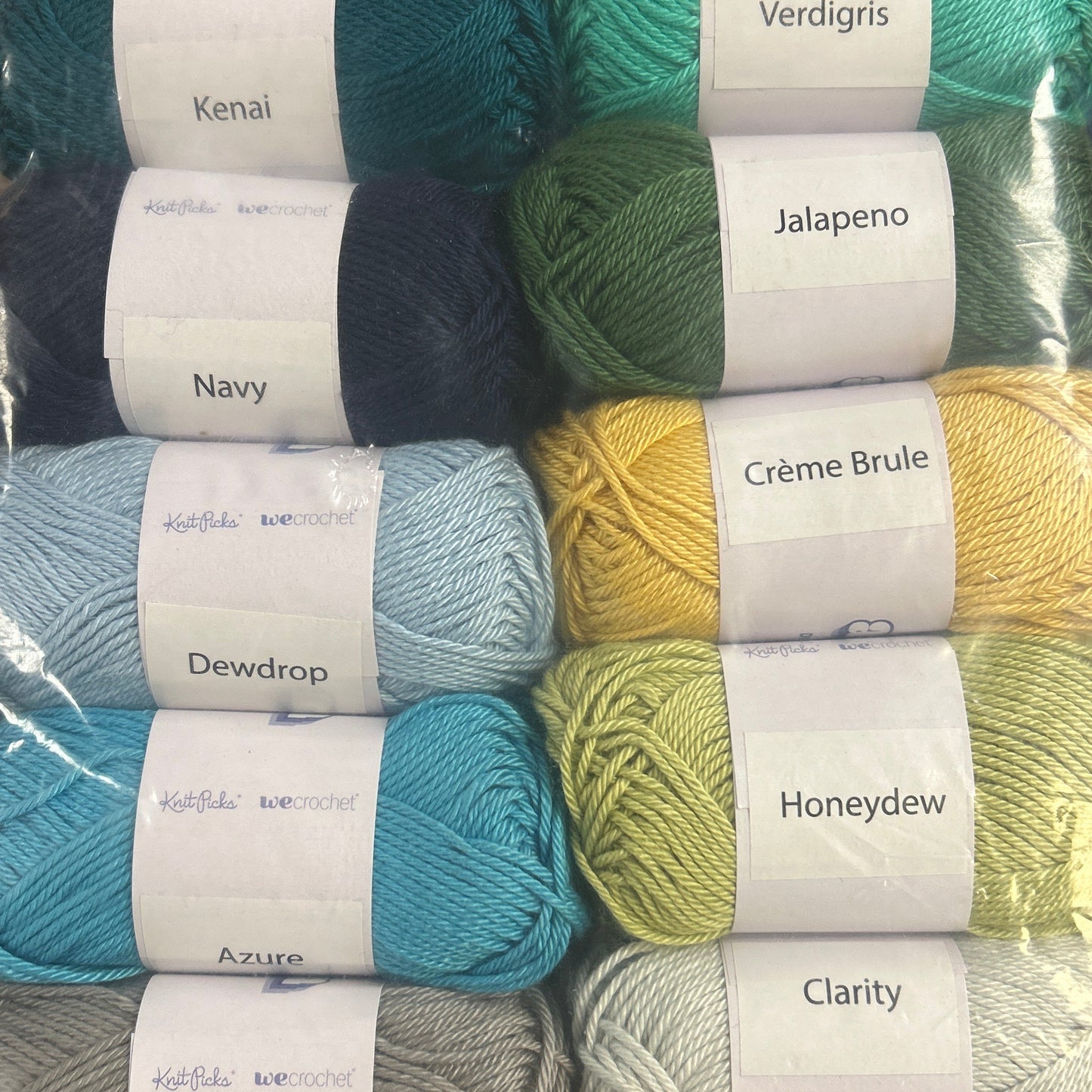 10pc Amigurumi - Oceanscape 25g Yarn Skein Set