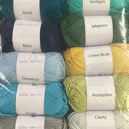 10pc Amigurumi - Oceanscape 25g Yarn Skein Set