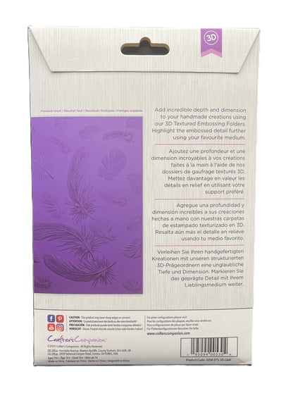 Product packaging with text and a purple design on a white background