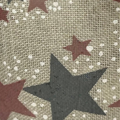 Fabric with star pattern on a beige background