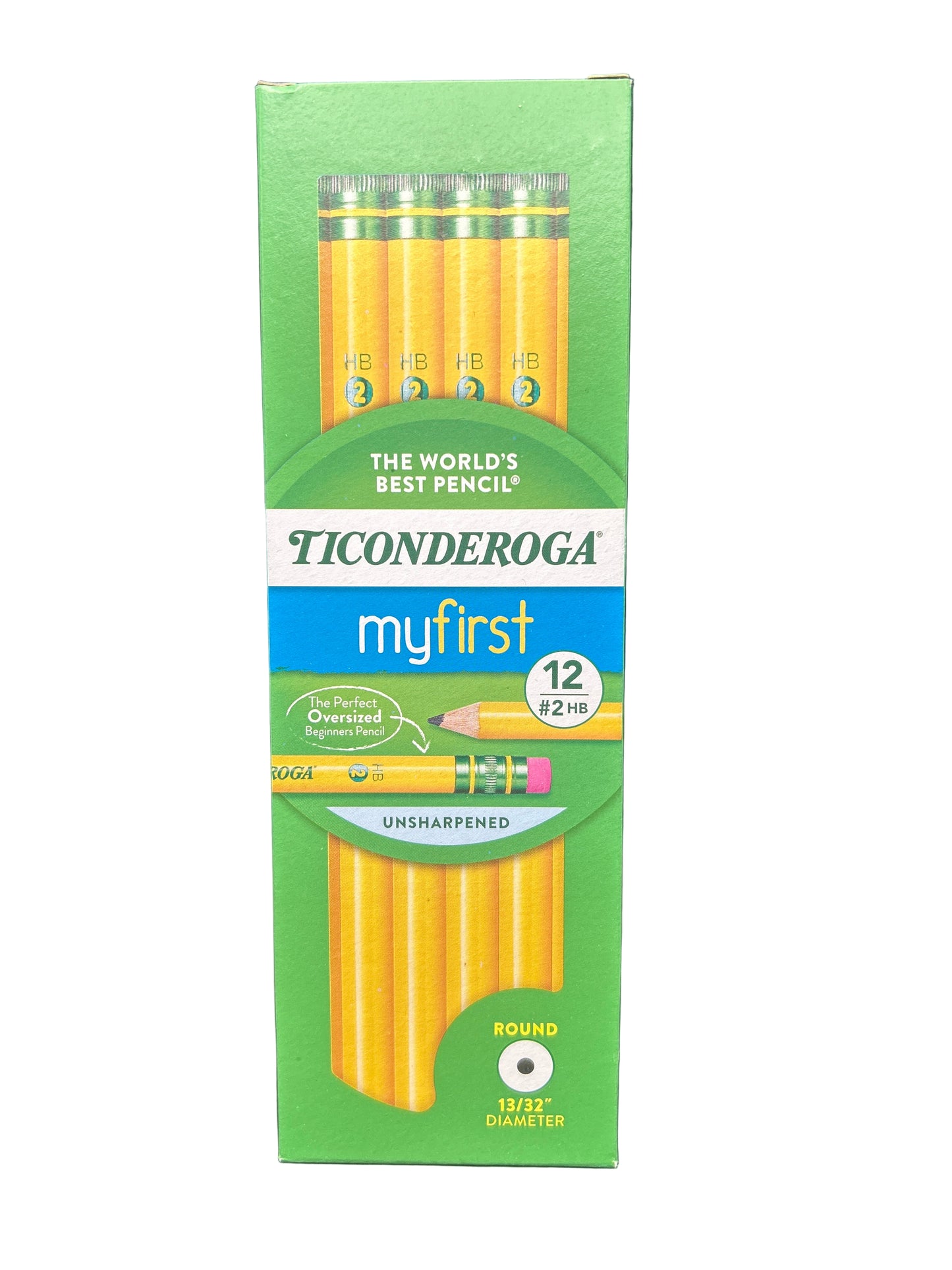 Ticonderoga myfirst pencil box on a black background