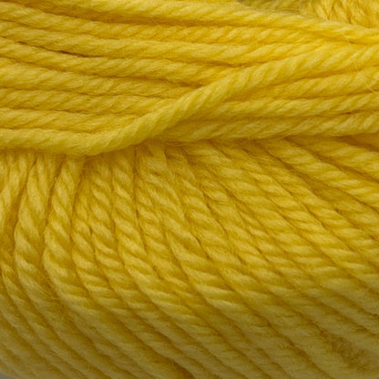 Close-up of bright yellow yarn