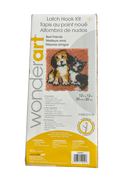 WonderArt Best Friends Latch Hook Kit