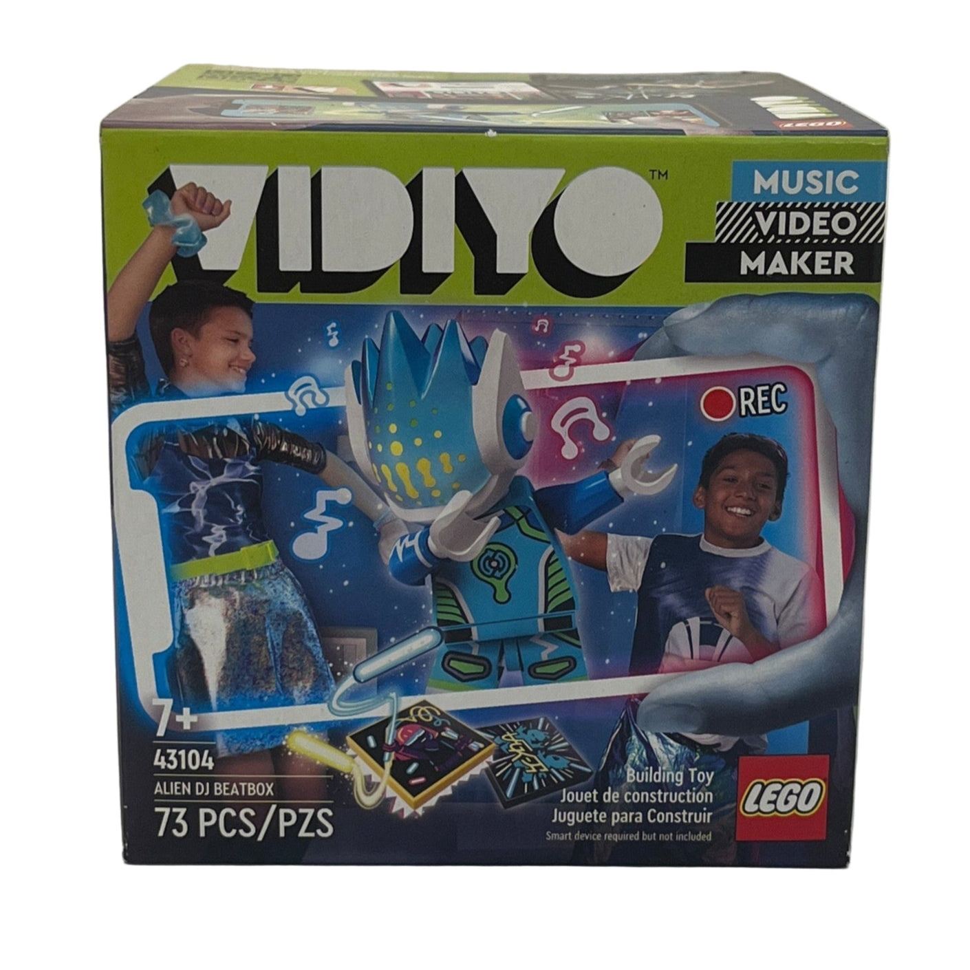 LEGO Vidiyo Alien DJ Beatbox toy set packaging on a white background