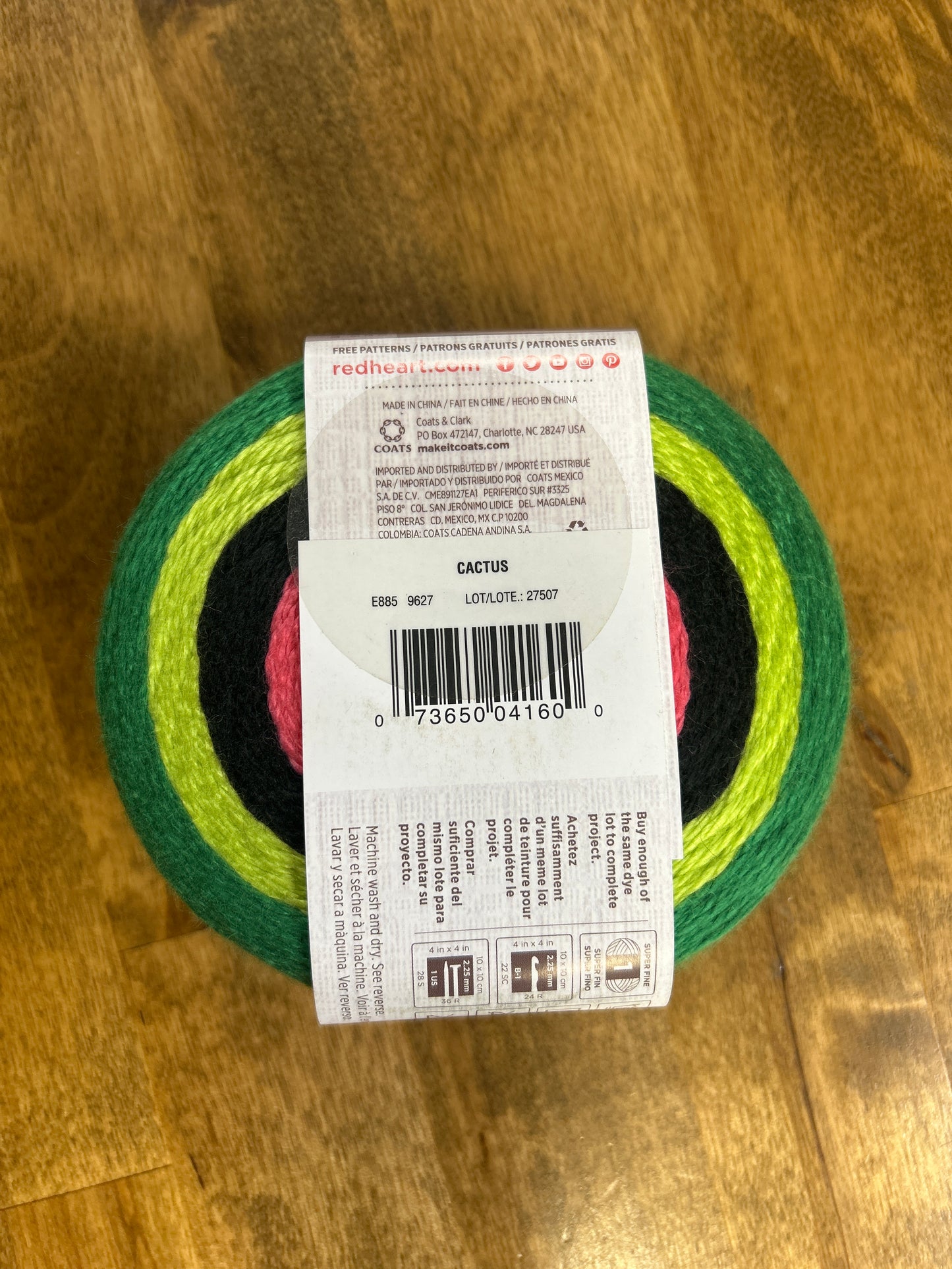 Cactus Amigurumi Yarn & Pattern - Red Heart
