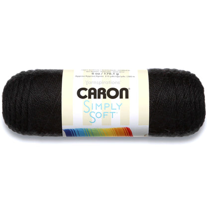Caron Simply Soft Yarn - Black