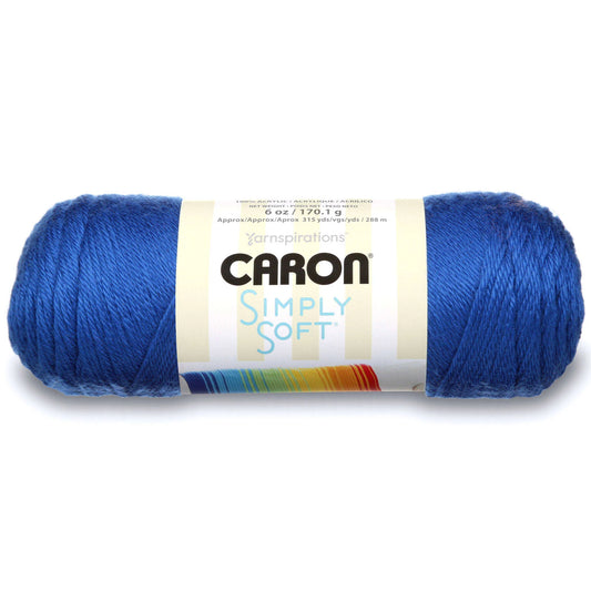 Caron Simply Soft Yarn - Royal Blue