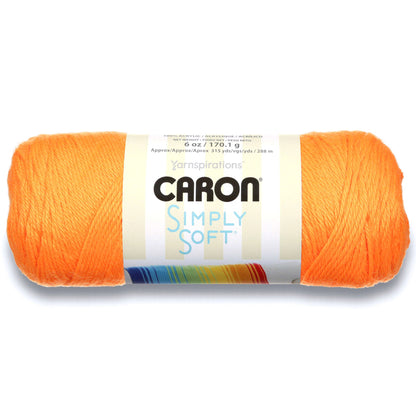 Caron Simply Soft Yarn - Neon Orange