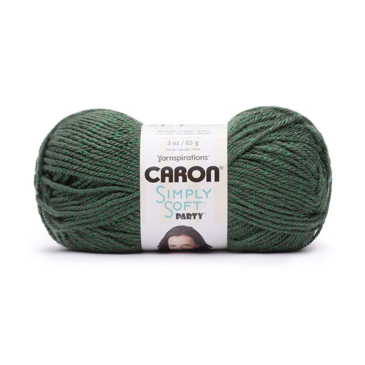 Caron Simply Soft Party Yarn - Dark Sage Sparkle
