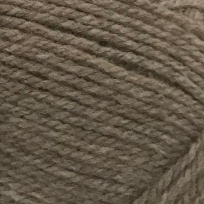 Close-up of a ball of brown yarn