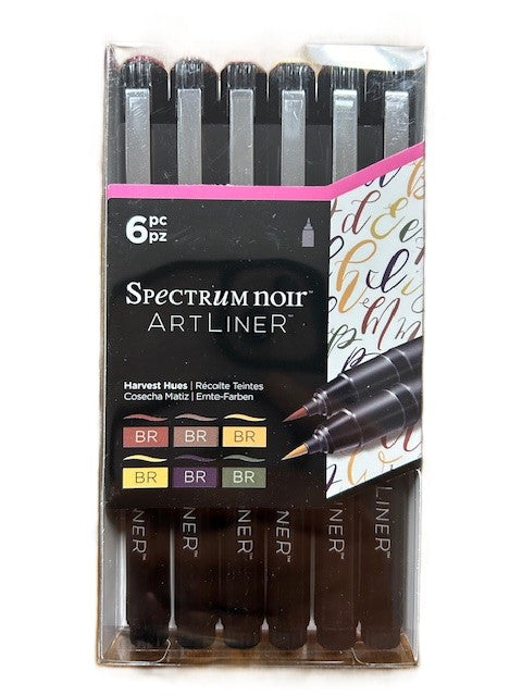 Pack of Spectrum Noir Artliner markers with packaging on a white background
