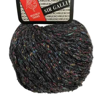Ball of yarn with 'Sir Galli' label on a white background
