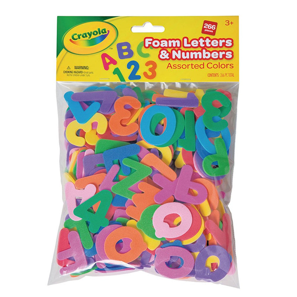 Crayola Foam Letters & Numbers - Assorted Colors