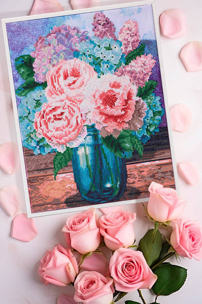 Pastel Bouquet - Diamond Dotz Art Kit - 13” x 16”