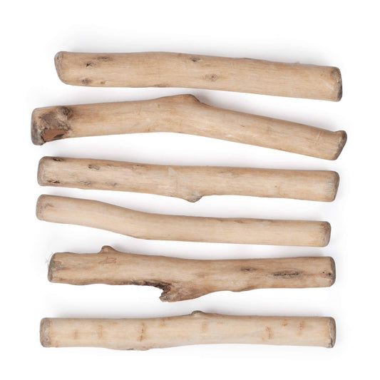 Make-ramé™ Macrame Natural Wood Hanging Rods - 5 in. length - Pack of 6