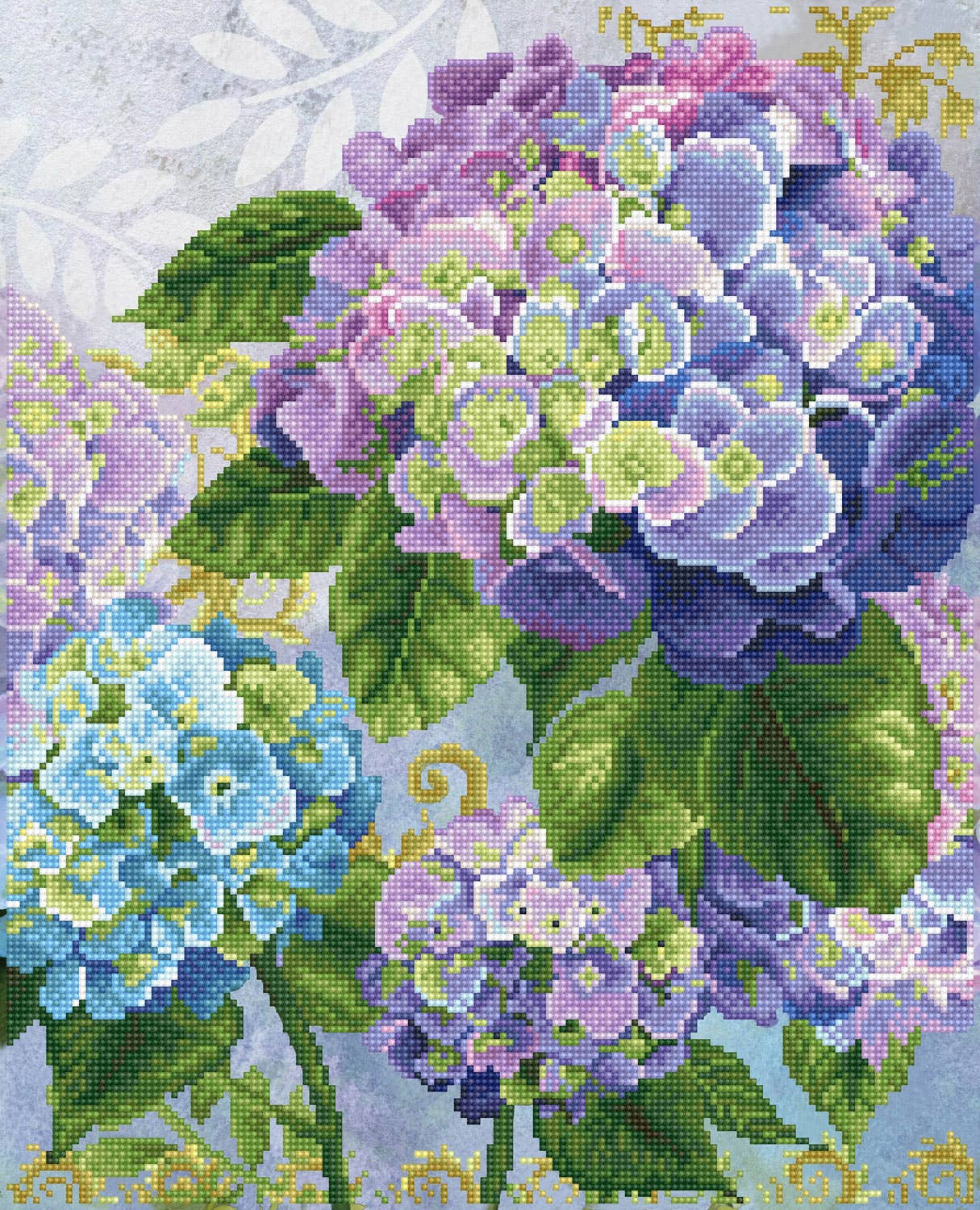 Hydrangea Garden - Diamond Dotz Art Kit - 16.5” x 20.5”