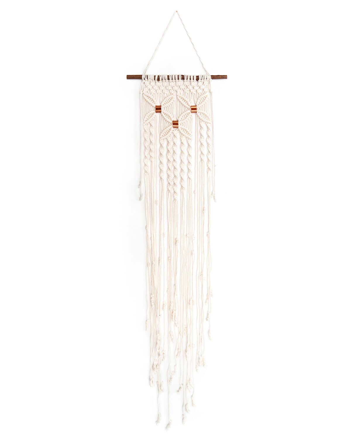 Make-ramé™ Macrame Wall Hanging Kit - Three Flowers