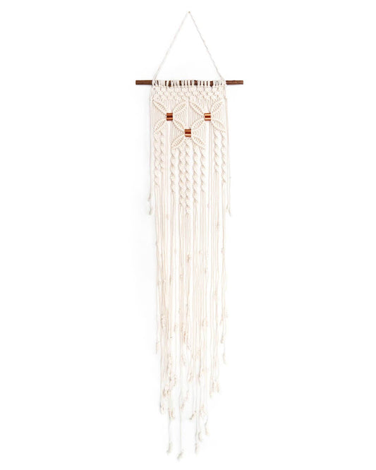 Make-ramé™ Macrame Wall Hanging Kit - Three Flowers