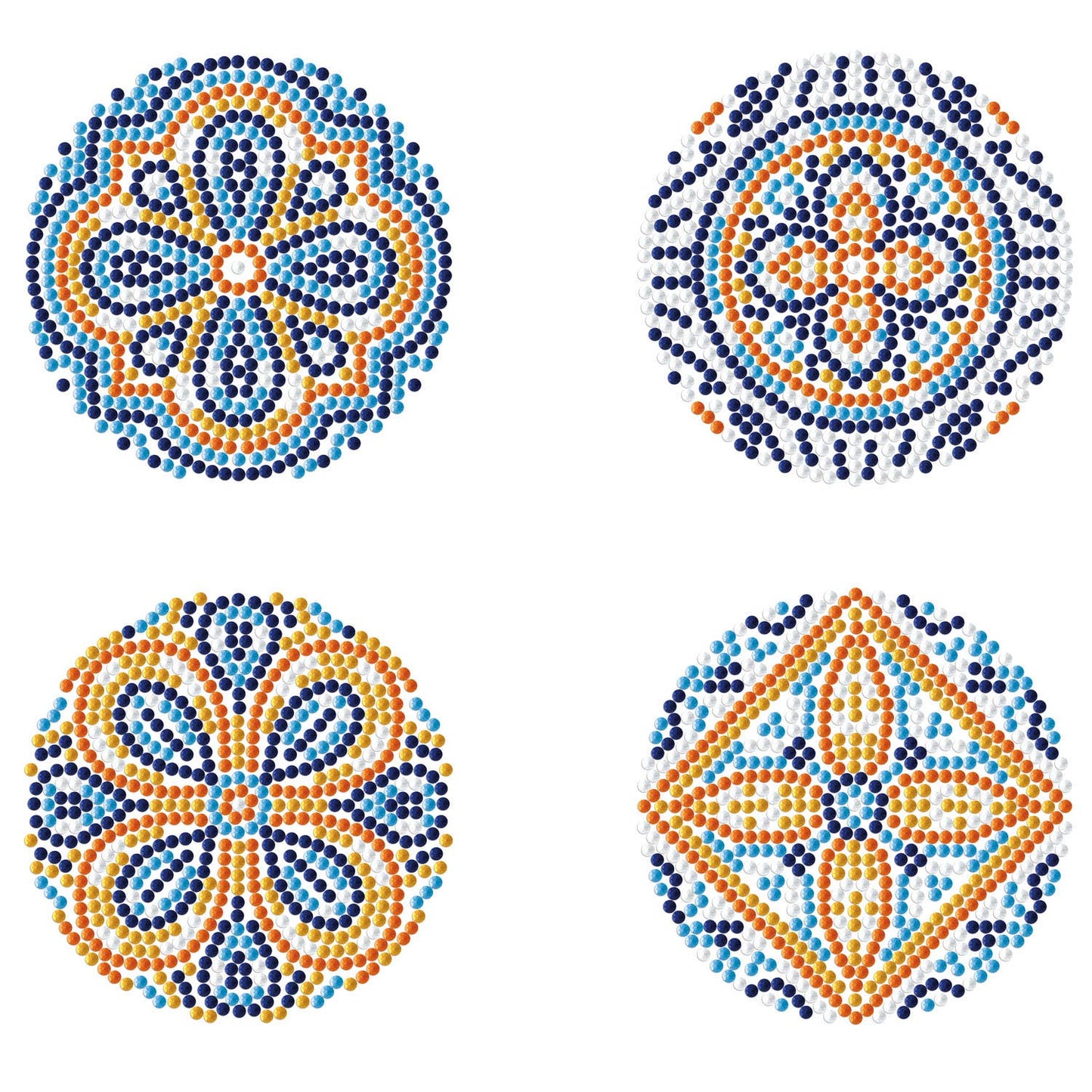 Portuguese Tiles Coasters - Diamond Dotz Art Kit - Makes 4