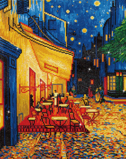 Café at Night - Diamond Dotz Art Kit (Van Gogh) - 16” x 20”