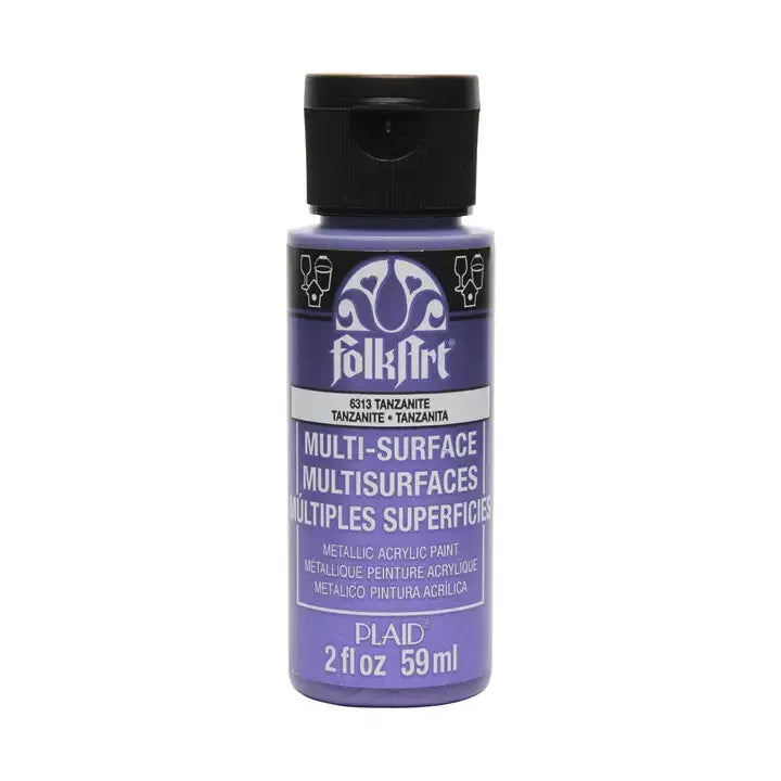 FolkArt Multi-Surface Metallic Paint 2oz - 6313 Tanzanite