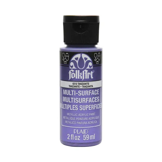 FolkArt Multi-Surface Metallic Paint 2oz - 6313 Tanzanite