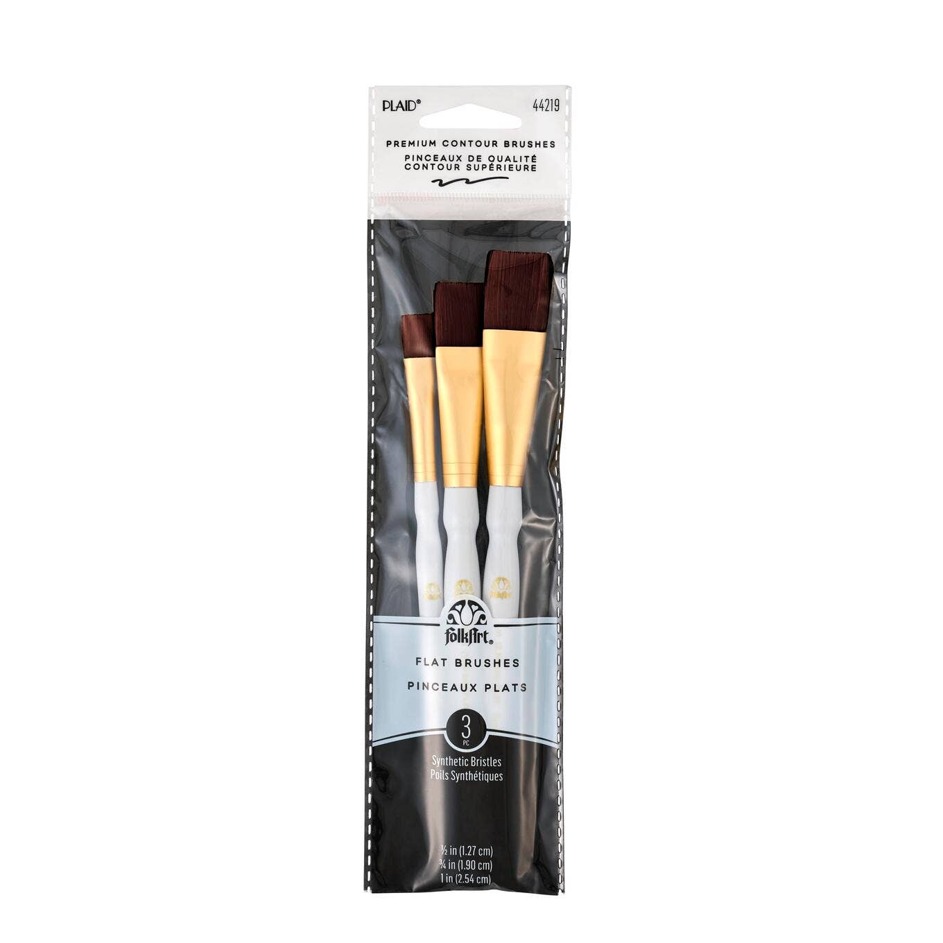 Plaid ® Flat Wood Brush Set, 3-Piece