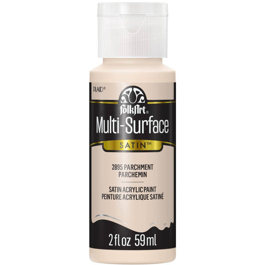 FolkArt Multi-Surface Satin Acrylic Paint 2 oz - 2895 Parchment