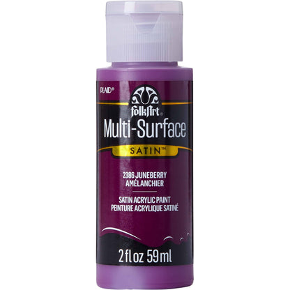 FolkArt Multi-Surface Satin Acrylic Paint 2 oz - 2386 Juneberry