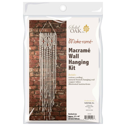 Make-ramé™ Macrame Wall Hanging Kit - Three Flowers