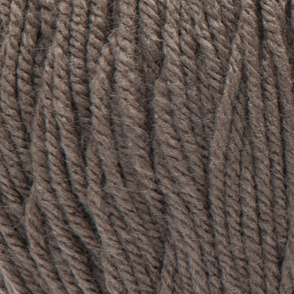 Close-up of brown yarn with a textured pattern
