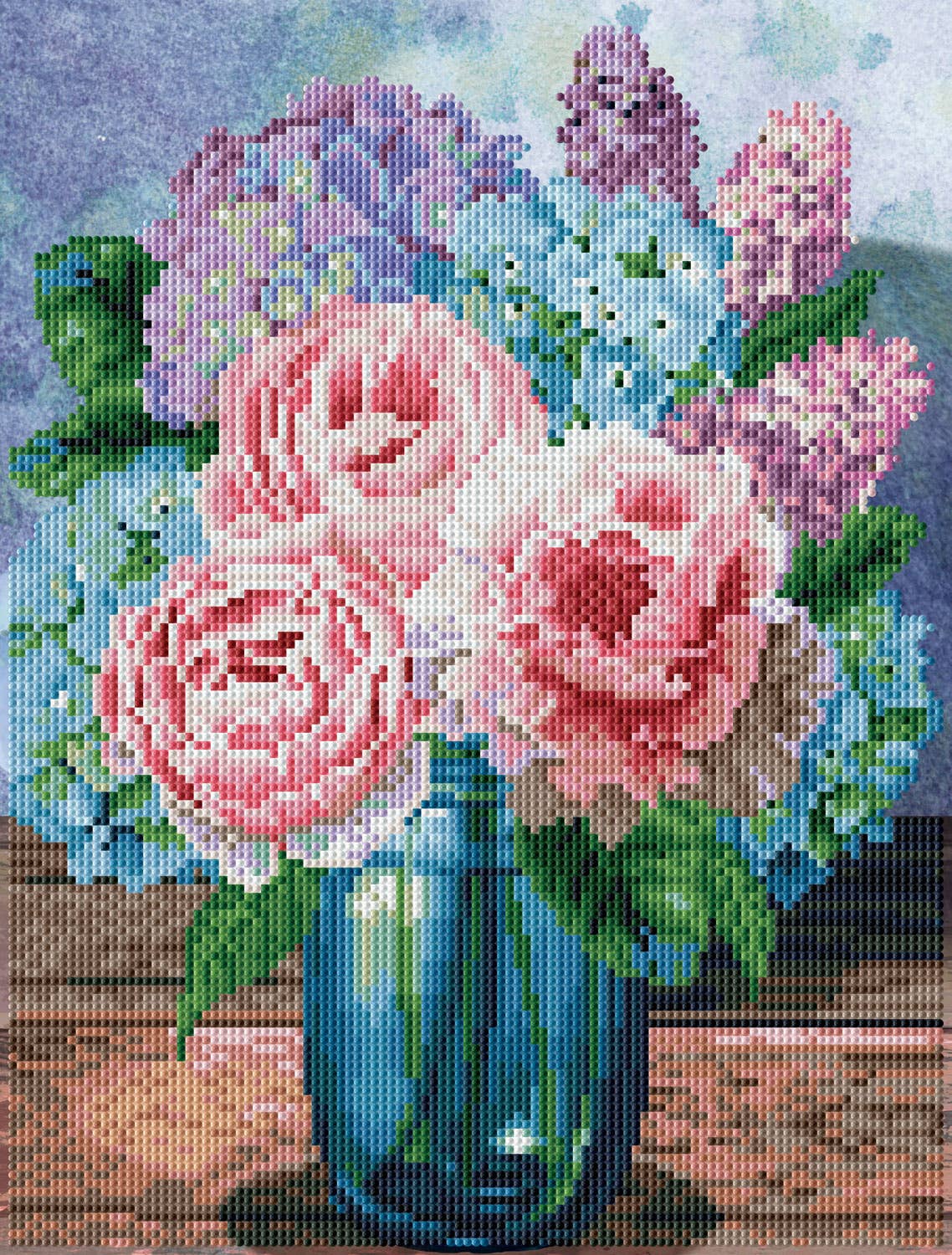Pastel Bouquet - Diamond Dotz Art Kit - 13” x 16”