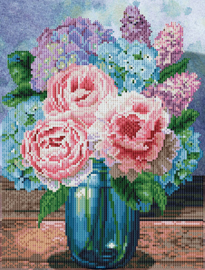 Pastel Bouquet - Diamond Dotz Art Kit - 13” x 16”